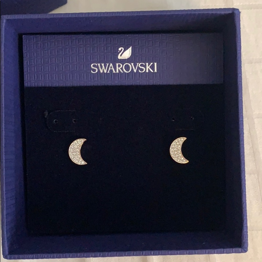 Swarovski Moon Earrings